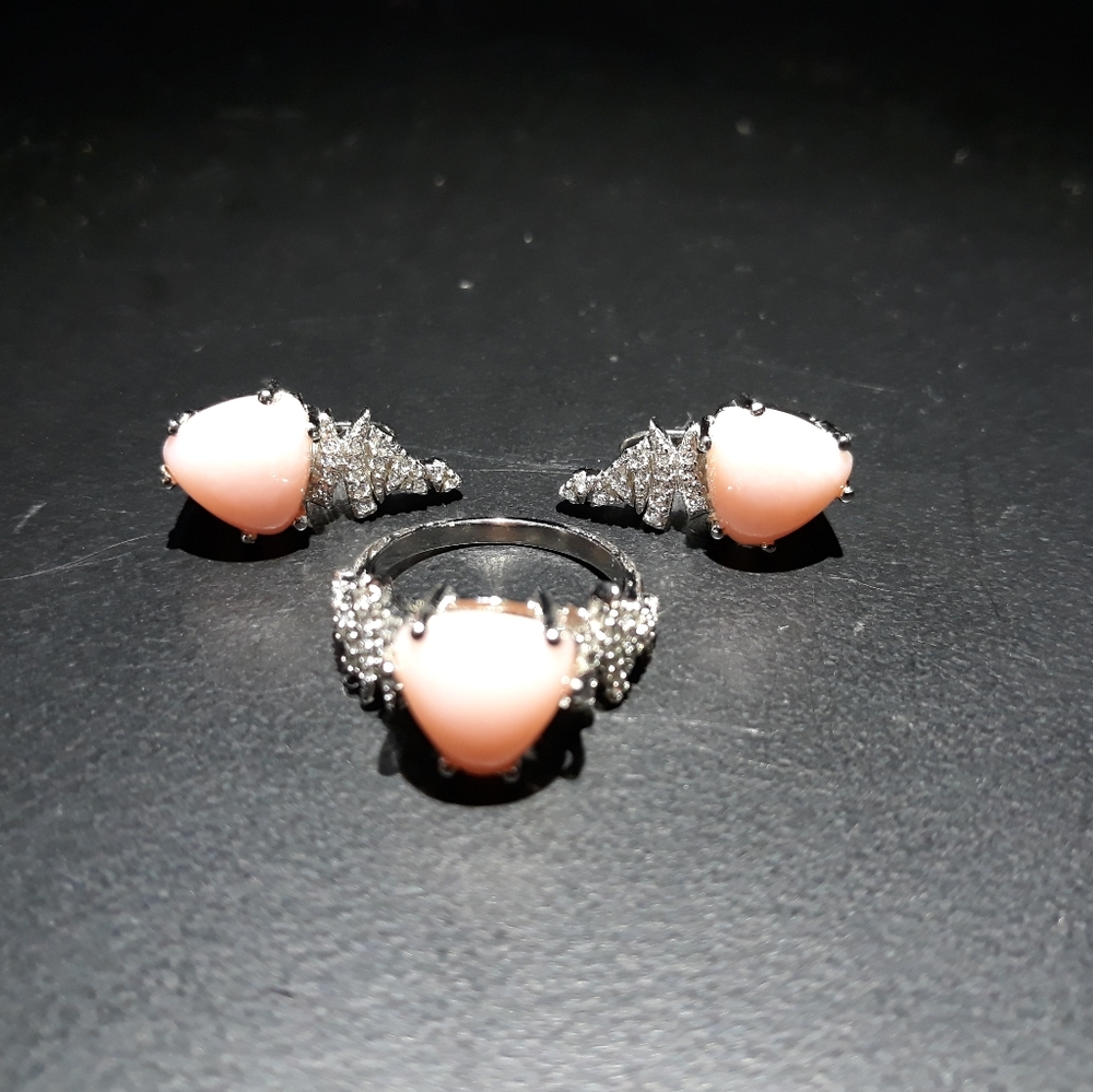 Natural Pink Opal Set c5